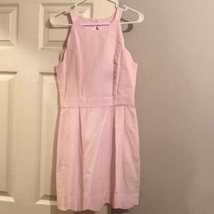 Pink seersucker dress